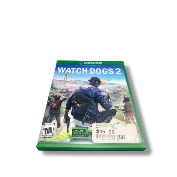 Watch Dogs 2 Xbox One Game Case & Disc – Bonus Zodiac Mission Included - Picture 1 of 7